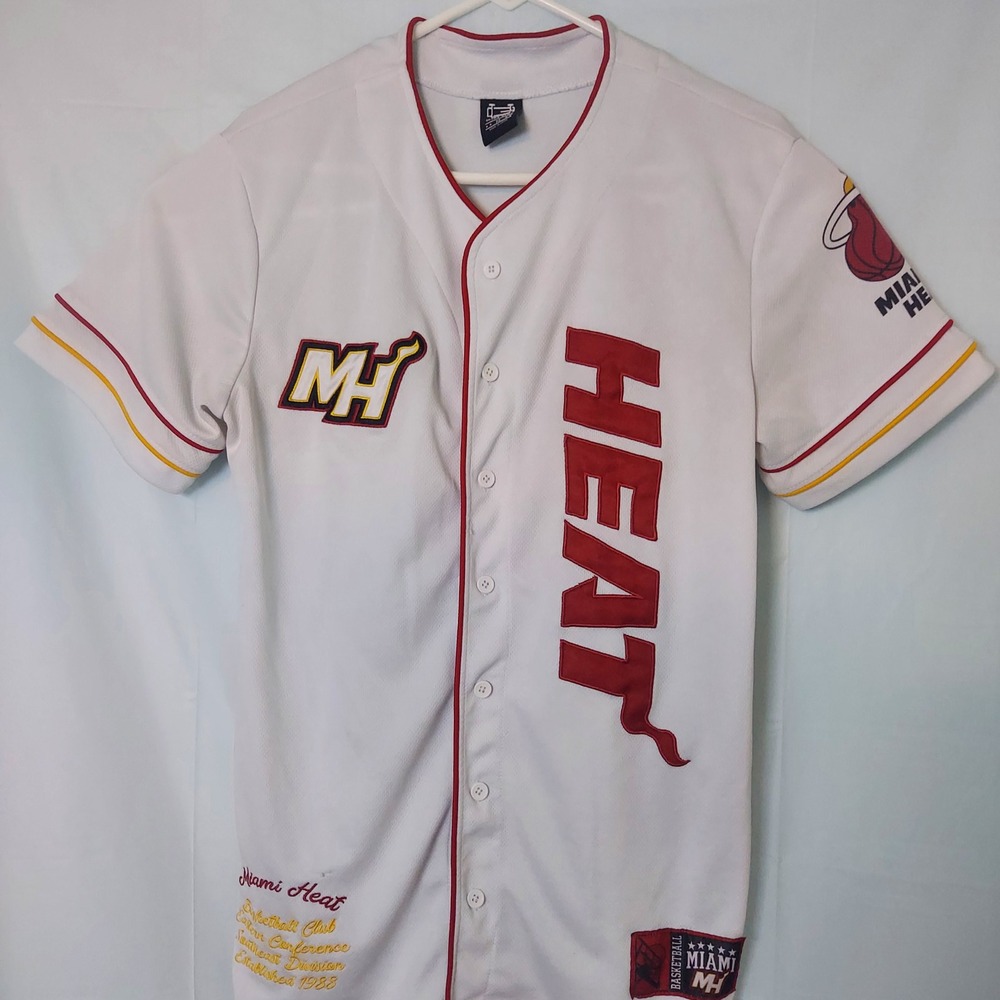 Miami Heat Basketball Eastern Conference Southeast Division Embroidered JerseyM